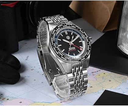 San Martin サンマルティン GMT 自動巻き NH34 100m防水 San Martin サンマルティン GMT 自動巻き NH34 100m防水